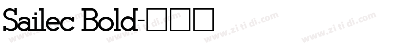 Sailec Bold字体转换